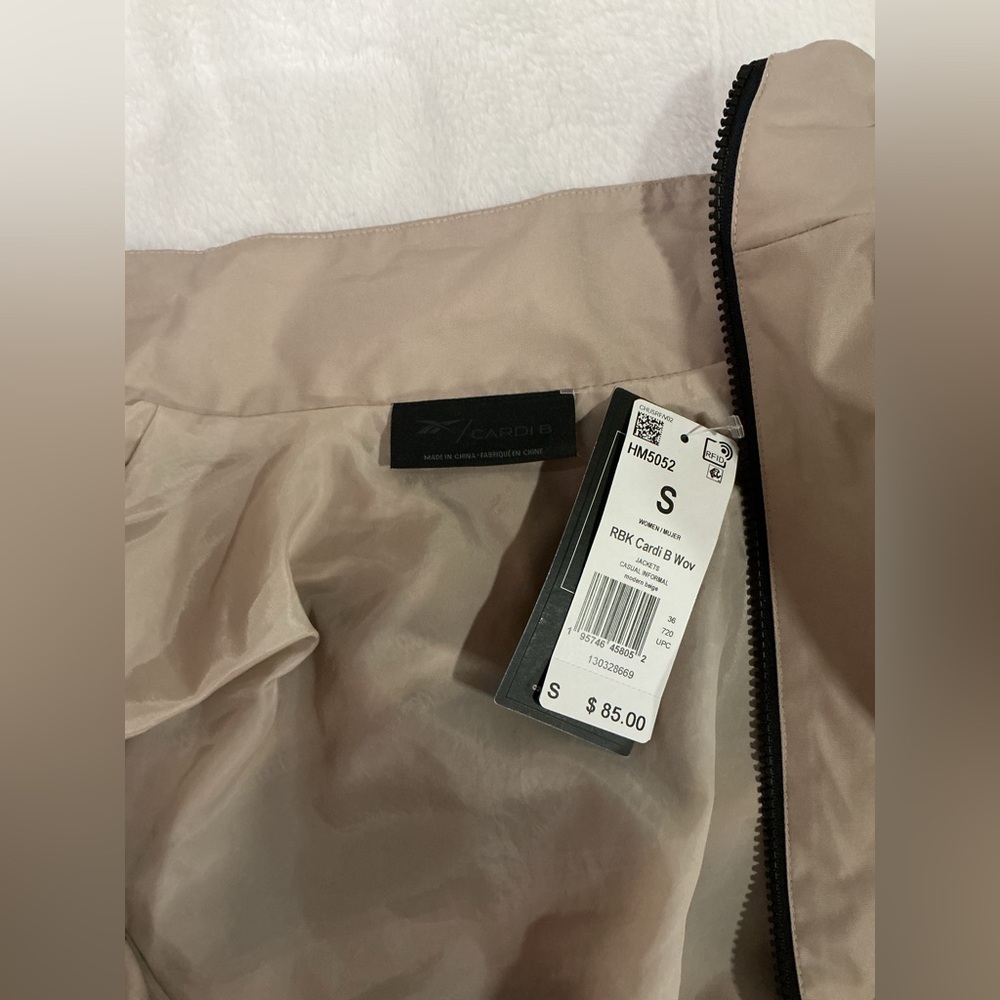 Reebok Cardi B Women's Tan Jacket - Picture 6 of 6